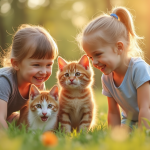 Kinder und Haustiere – gemeinsame Harmonie unter einem Dach